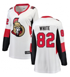 Women's Ottawa Senators #82 Colin White Fanatics Branded White Away Breakaway NHL Jersey