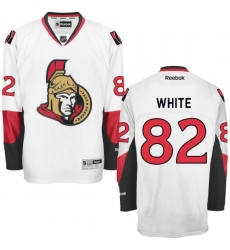 Women's Reebok Ottawa Senators #82 Colin White Authentic White Away NHL Jersey