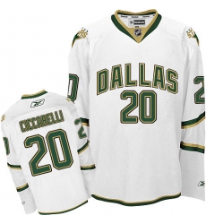 Men's Reebok Dallas Stars #20 Dino Ciccarelli Authentic White Third NHL Jersey