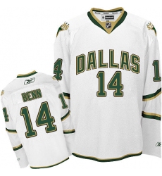 Youth Reebok Dallas Stars #14 Jamie Benn Premier White Third NHL Jersey