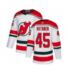 Men's Adidas New Jersey Devils #45 Sami Vatanen Authentic White Alternate NHL Jersey