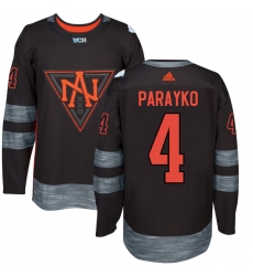 Youth Adidas Team North America #4 Colton Parayko Premier Black Away 2016 World Cup of Hockey Jersey