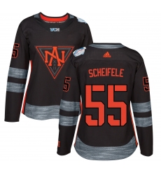 Women's Adidas Team North America #55 Mark Scheifele Premier Black Away 2016 World Cup of Hockey Jersey