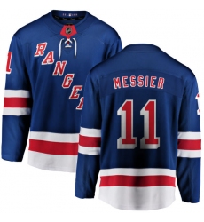 Men's New York Rangers #11 Mark Messier Fanatics Branded Royal Blue Home Breakaway NHL Jersey
