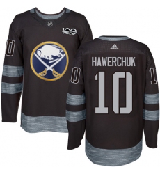 Men's Adidas Buffalo Sabres #10 Dale Hawerchuk Authentic Black 1917-2017 100th Anniversary NHL Jersey