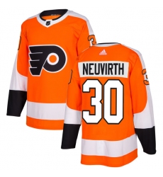 Men's Adidas Philadelphia Flyers #30 Michal Neuvirth Authentic Orange Home NHL Jersey