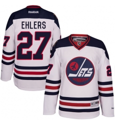 Men's Reebok Winnipeg Jets #27 Nikolaj Ehlers Premier White 2016 Heritage Classic NHL Jersey