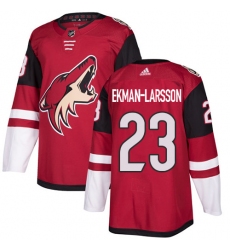 Youth Adidas Arizona Coyotes #23 Oliver Ekman-Larsson Authentic Burgundy Red Home NHL Jersey