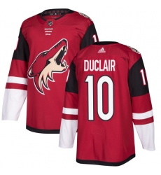 Youth Adidas Arizona Coyotes #10 Anthony Duclair Authentic Burgundy Red Home NHL Jersey