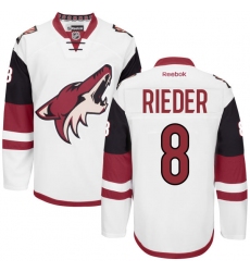 Women's Reebok Arizona Coyotes #8 Tobias Rieder Authentic White Away NHL Jersey