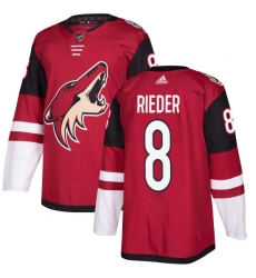 Youth Adidas Arizona Coyotes #8 Tobias Rieder Authentic Burgundy Red Home NHL Jersey