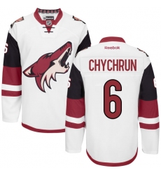 Youth Reebok Arizona Coyotes #6 Jakob Chychrun Authentic White Away NHL Jersey