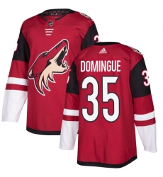 Youth Adidas Arizona Coyotes #35 Louis Domingue Authentic Burgundy Red Home NHL Jersey