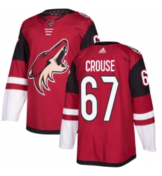 Youth Adidas Arizona Coyotes #67 Lawson Crouse Authentic Burgundy Red Home NHL Jersey