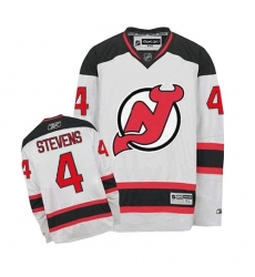 Youth Reebok New Jersey Devils #4 Scott Stevens Authentic White Away NHL Jersey