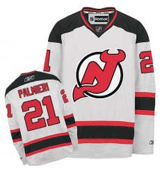 Women's Reebok New Jersey Devils #21 Kyle Palmieri Authentic White Away NHL Jersey