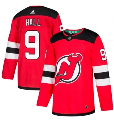 Youth Adidas New Jersey Devils #9 Taylor Hall Authentic Red Home NHL Jersey