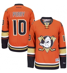 Women's Reebok Anaheim Ducks #10 Corey Perry Premier Orange Third NHL Jersey