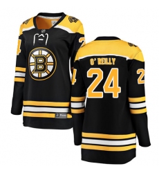 Women's Boston Bruins #24 Terry O'Reilly Authentic Black Home Fanatics Branded Breakaway NHL Jersey