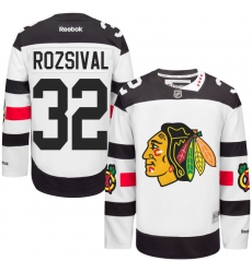 Men's Reebok Chicago Blackhawks #32 Michal Rozsival Premier White 2016 Stadium Series NHL Jersey