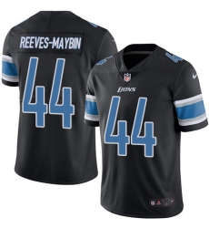 Men's Nike Detroit Lions #44 Jalen Reeves-Maybin Limited Black Rush Vapor Untouchable NFL Jersey