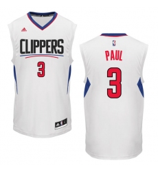 Men's Adidas Los Angeles Clippers #3 Chris Paul Swingman White Home NBA Jersey