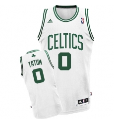 Men's Adidas Boston Celtics #0 Jayson Tatum Swingman White Home NBA Jersey