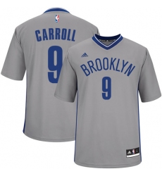 Men's Adidas Brooklyn Nets #9 DeMarre Carroll Authentic Gray Alternate NBA Jersey