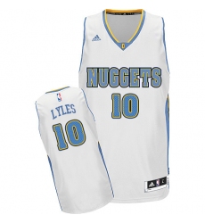 Men's Adidas Denver Nuggets #10 Trey Lyles Swingman White Home NBA Jersey