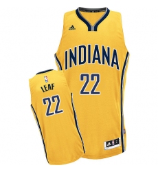 Men's Adidas Indiana Pacers #22 T. J. Leaf Swingman Gold Alternate NBA Jersey