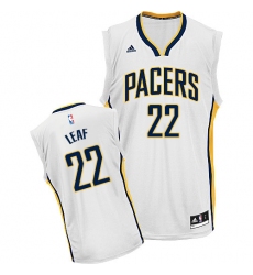 Men's Adidas Indiana Pacers #22 T. J. Leaf Swingman White Home NBA Jersey