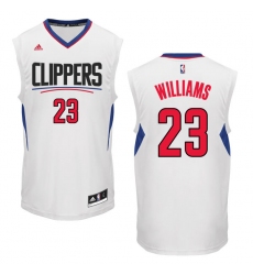 Men's Adidas Los Angeles Clippers #23 Louis Williams Swingman White Home NBA Jersey