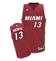 Men's Adidas Miami Heat #13 Edrice Adebayo Swingman Red Alternate NBA Jersey