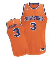 Men's Adidas New York Knicks #3 Tim Hardaway Jr. Swingman Orange Alternate NBA Jersey