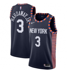 Youth Nike New York Knicks #3 Tim Hardaway Jr. Swingman Navy Blue NBA Jersey - 2018 19 City Edition