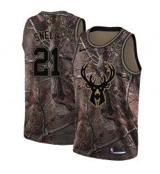 Youth Nike Milwaukee Bucks #21 Tony Snell Swingman Camo Realtree Collection NBA Jersey