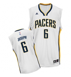 Men's Adidas Indiana Pacers #6 Cory Joseph Swingman White Home NBA Jersey