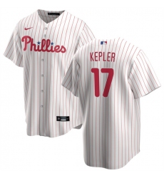 Men's Philadelphia Phillies #17 Max Kepler White 2024 Cool Base Stitched Jersey