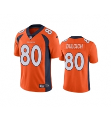 Men's Denver Broncos #80 Greg Dulcich Oraange Vapor Untouchable Stitched Jersey