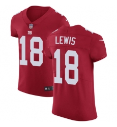 Men's Nike New York Giants #18 Roger Lewis Red Alternate Vapor Untouchable Elite Player NFL Jersey