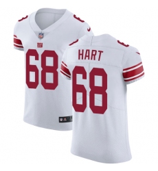 Men's Nike New York Giants #68 Bobby Hart White Vapor Untouchable Elite Player NFL Jersey