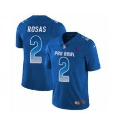 Men's Nike New York Giants #2 Aldrick Rosas Limited Royal Blue NFC 2019 Pro Bowl NFL Jersey