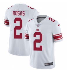 Men's Nike New York Giants #2 Aldrick Rosas White Vapor Untouchable Limited Player NFL Jersey