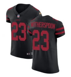 Men's Nike San Francisco 49ers #23 Ahkello Witherspoon Black Alternate Vapor Untouchable Elite Player NFL Jersey