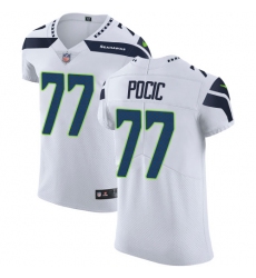 Men's Nike Seattle Seahawks #77 Ethan Pocic White Vapor Untouchable Elite Player NFL Jersey