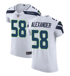 Men's Nike Seattle Seahawks #58 D.J. Alexander White Vapor Untouchable Elite Player NFL Jersey