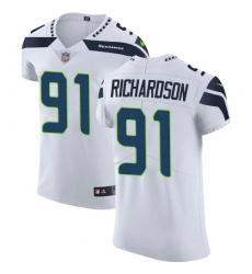 Men's Nike Seattle Seahawks #91 Sheldon Richardson White Vapor Untouchable Elite Player NFL Jersey