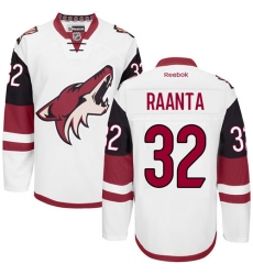 Men's Reebok Arizona Coyotes #32 Antti Raanta Authentic White Away NHL Jersey