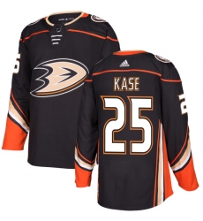 Men's Adidas Anaheim Ducks #25 Ondrej Kase Authentic Black Home NHL Jersey