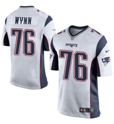 Men's Nike New England Patriots #76 Isaiah Wynn Game White NFL Jersey
